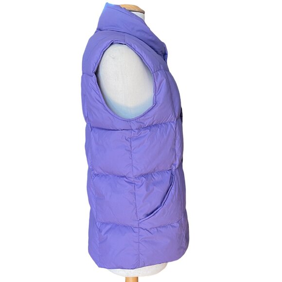Lands End Goose Down Quilted Puffer Vest Purple Gorpcore Hiking Utility-XL - Picture 6 of 12